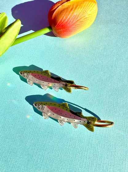 Rainbow Trout Earrings