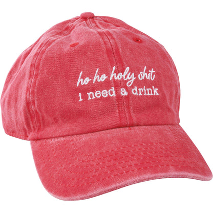 Ho Ho Need A Drink Baseball Cap