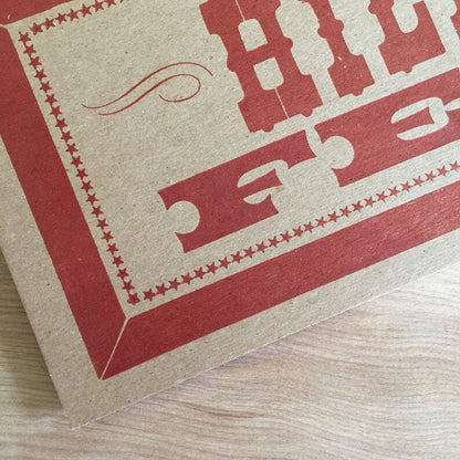 Hillbilly Fever Letterpress Paper Sign