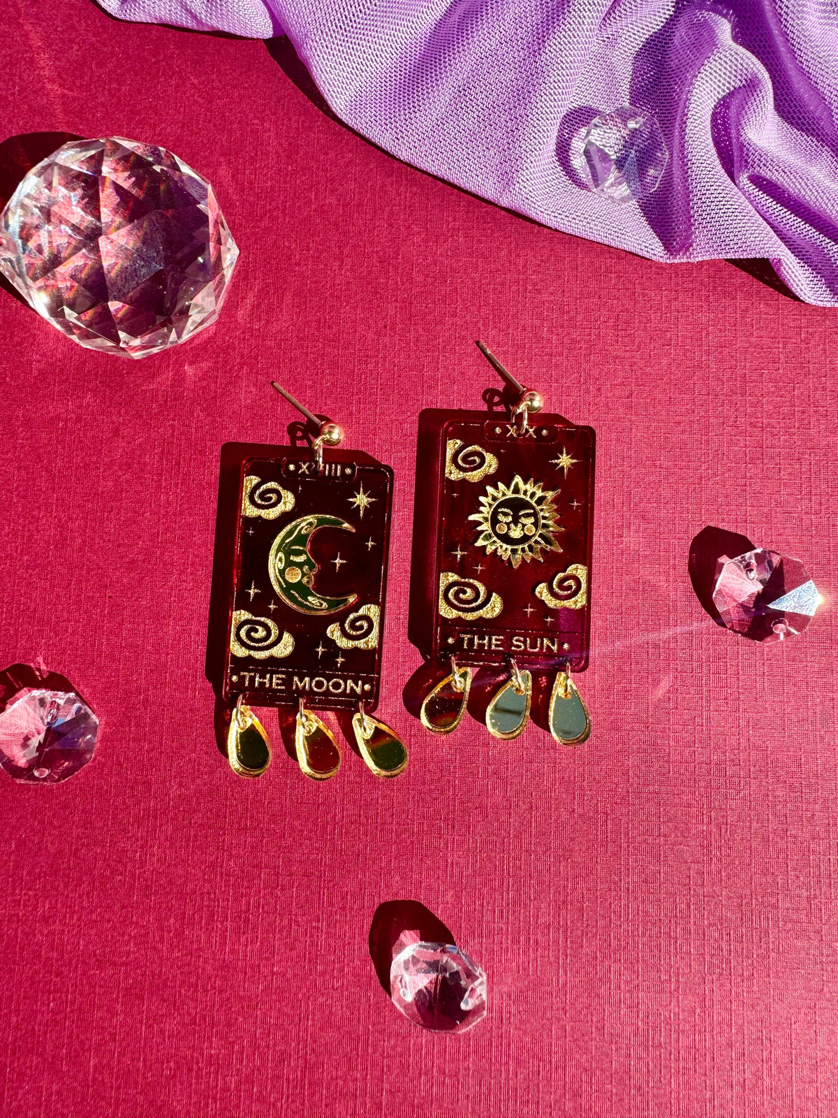 Tarot Card Earrings
