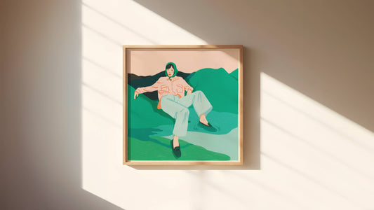 Mountain Woman 8x8 Art Print