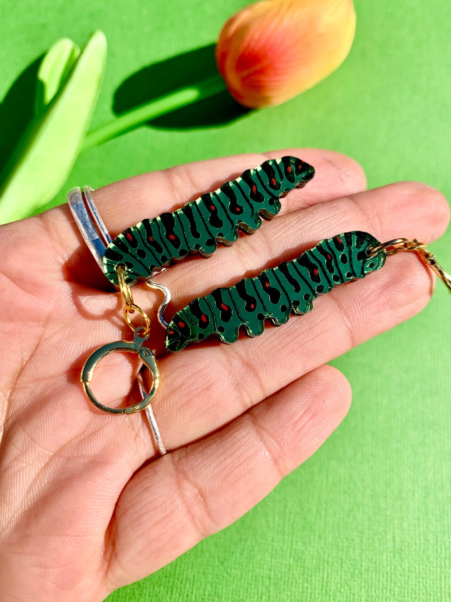 Caterpillar Earrings