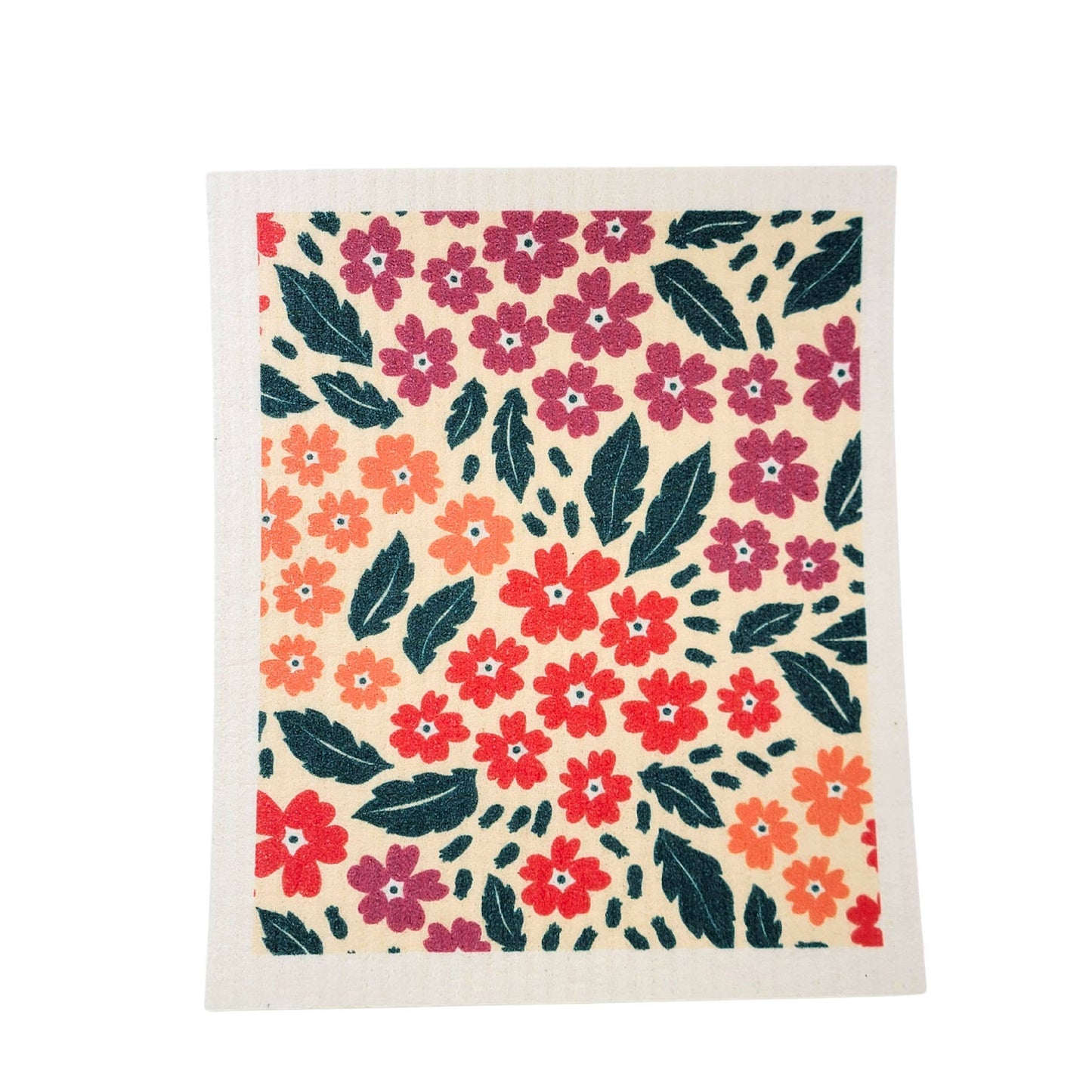 Flower Patterned Swedish Dishcloths