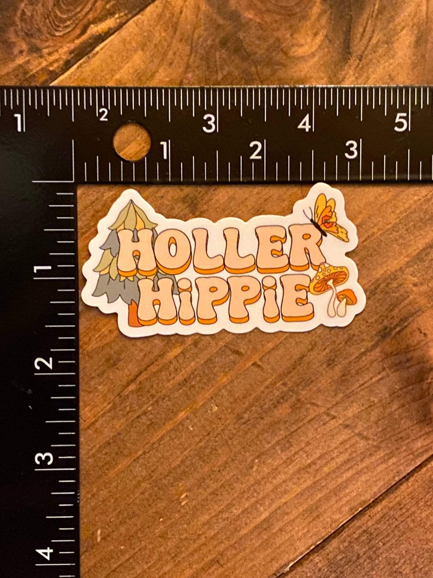 Holler Hippie Sticker