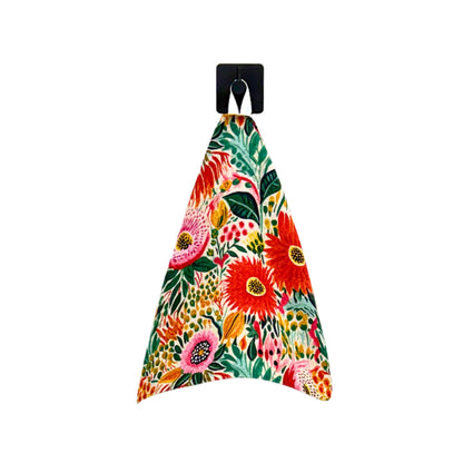 Summer Tropical Flowers Waffle Washcloth