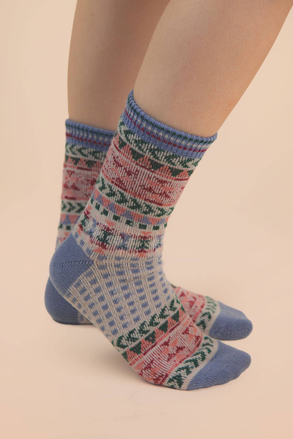 Heather Gray Cottage Crew Socks