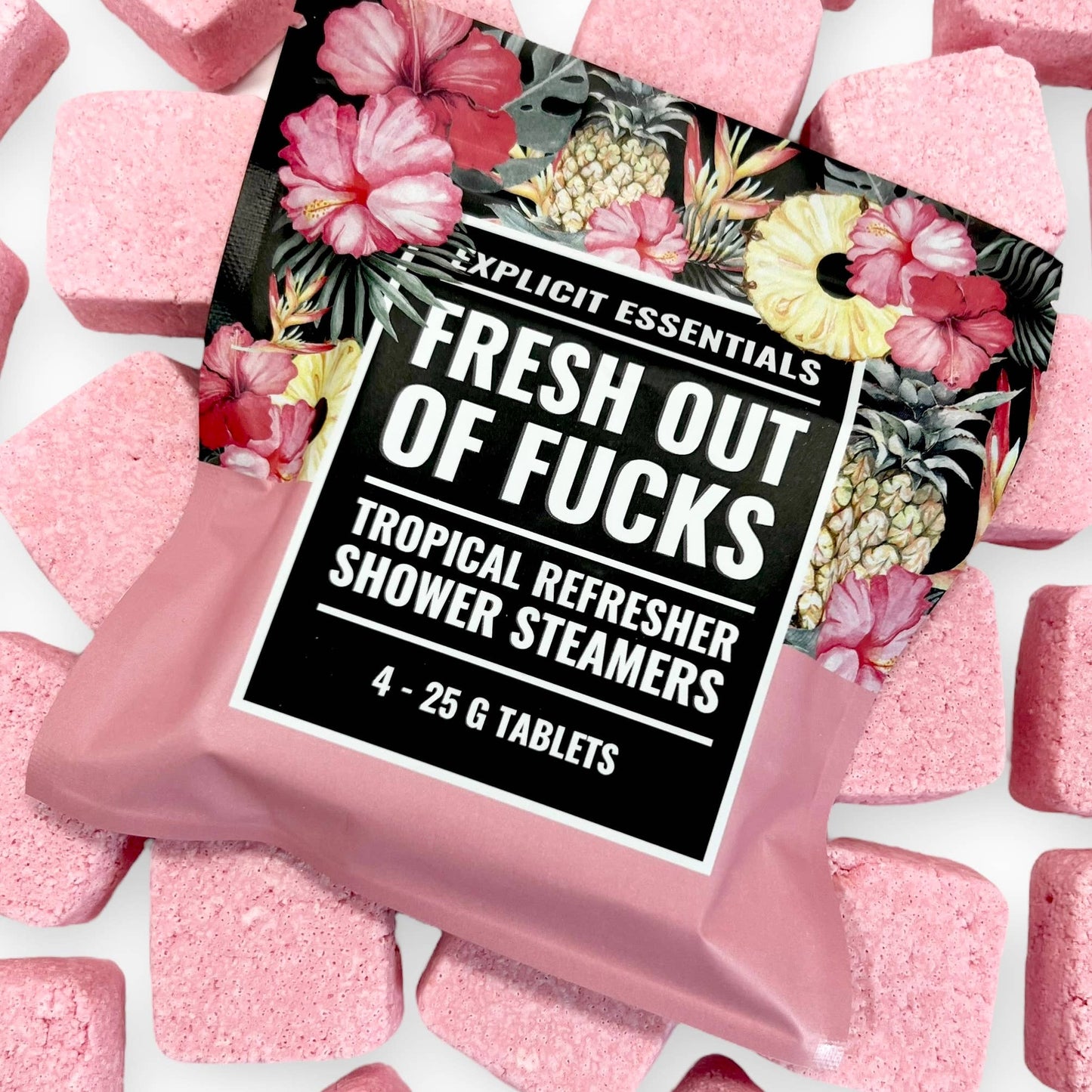 Fresh Outta Fs Grapefruit|Hibiscus Shower Steamers