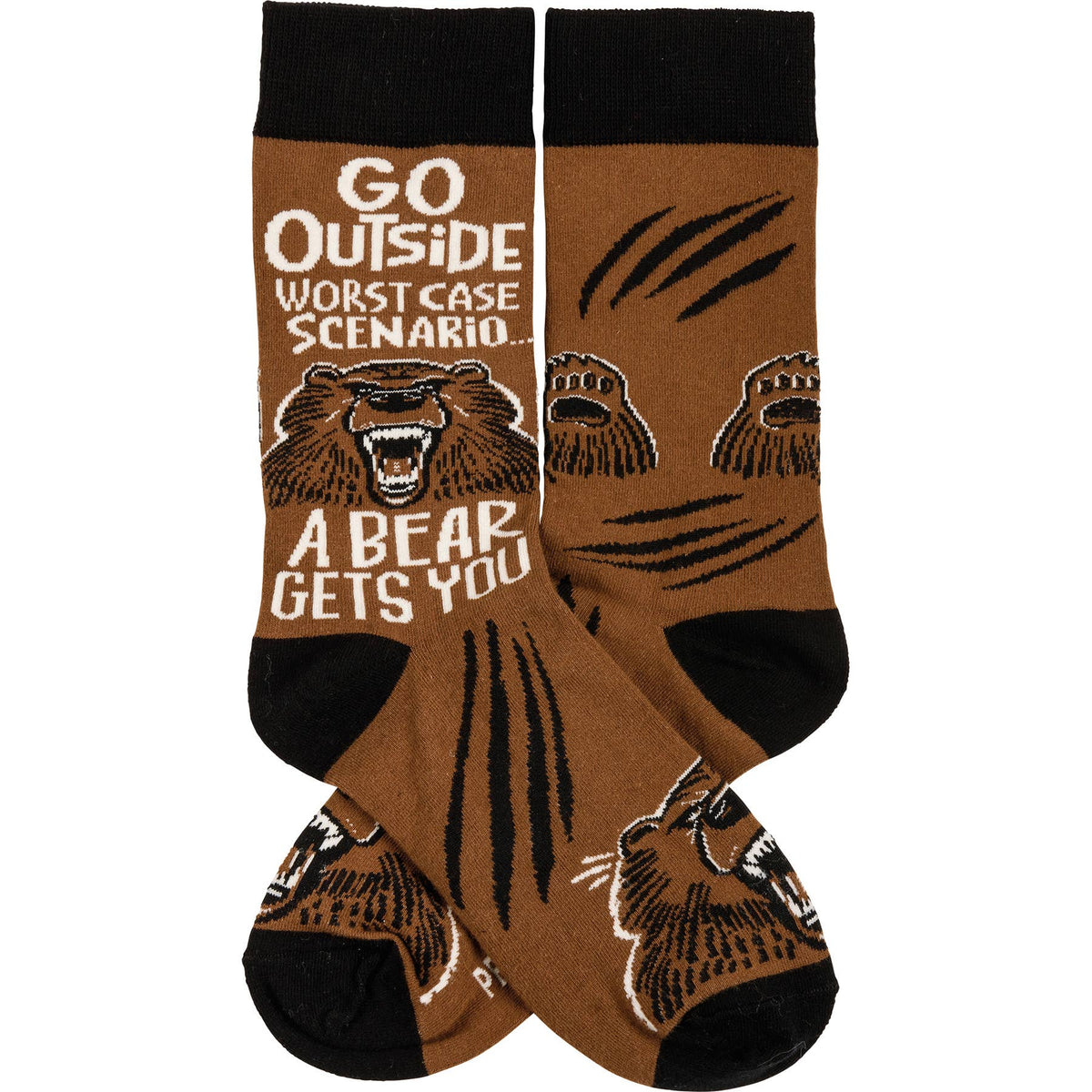 Go Outside Bear Socks