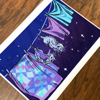 On-Line Dating Possum 8.5X11 Art Print