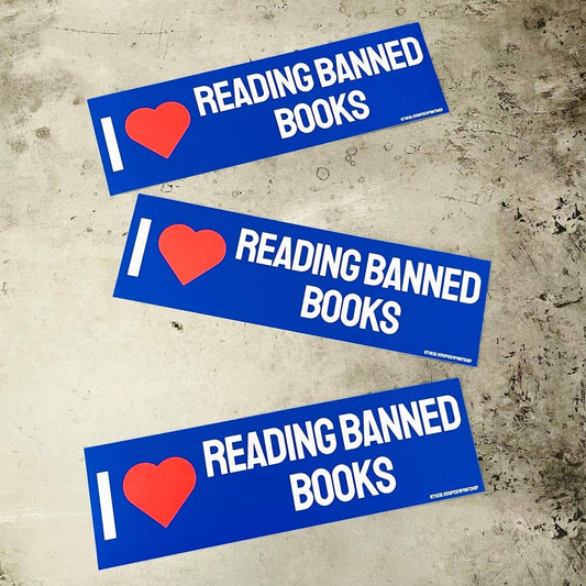 Banned Books Bumper Sticker