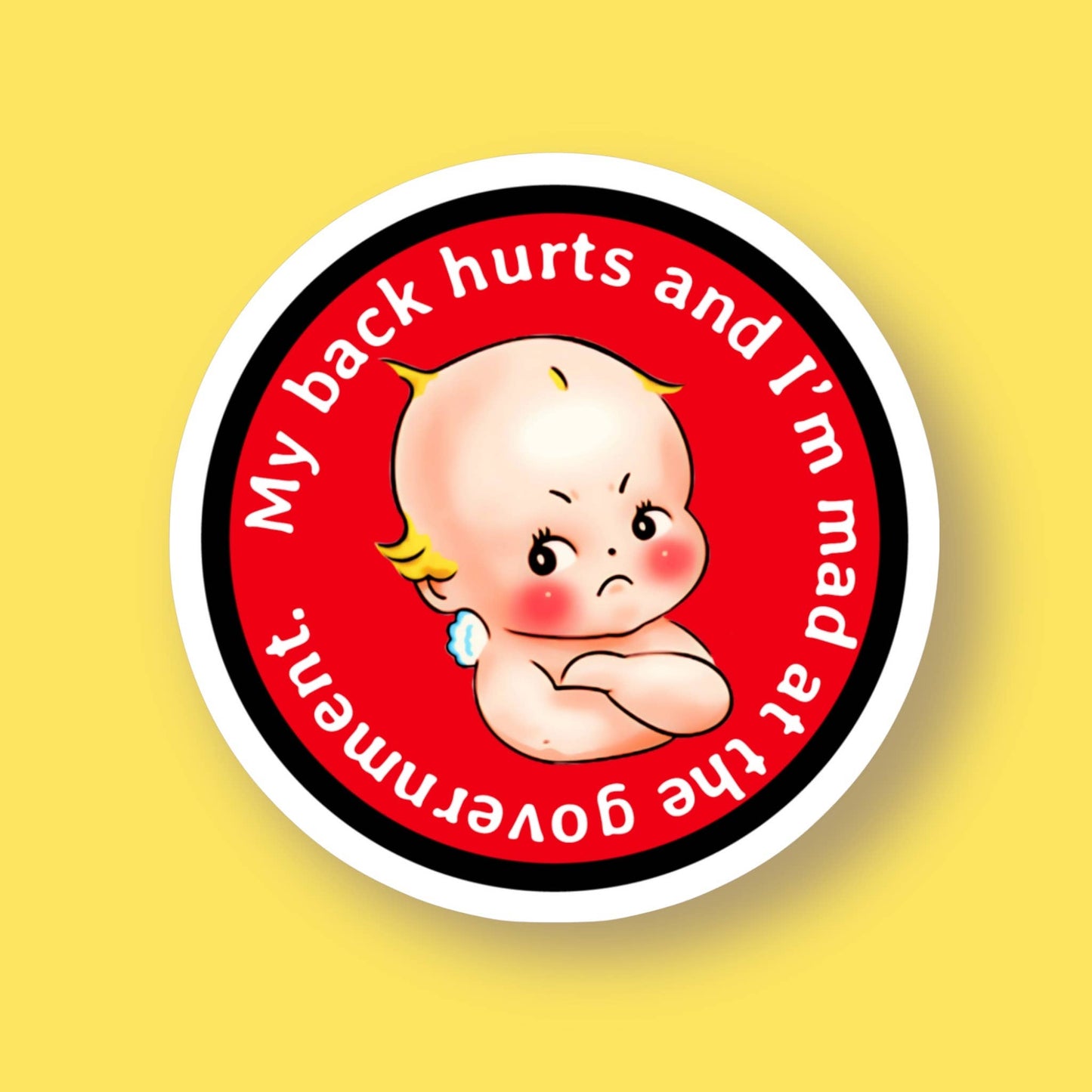 Mad at the Government Sticker