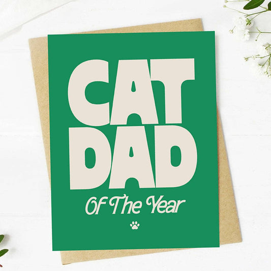 Cat Dad Father's Day Card