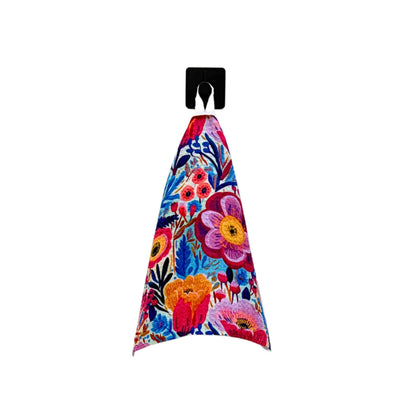 Summer Blooming Flowers Waffle Washcloth