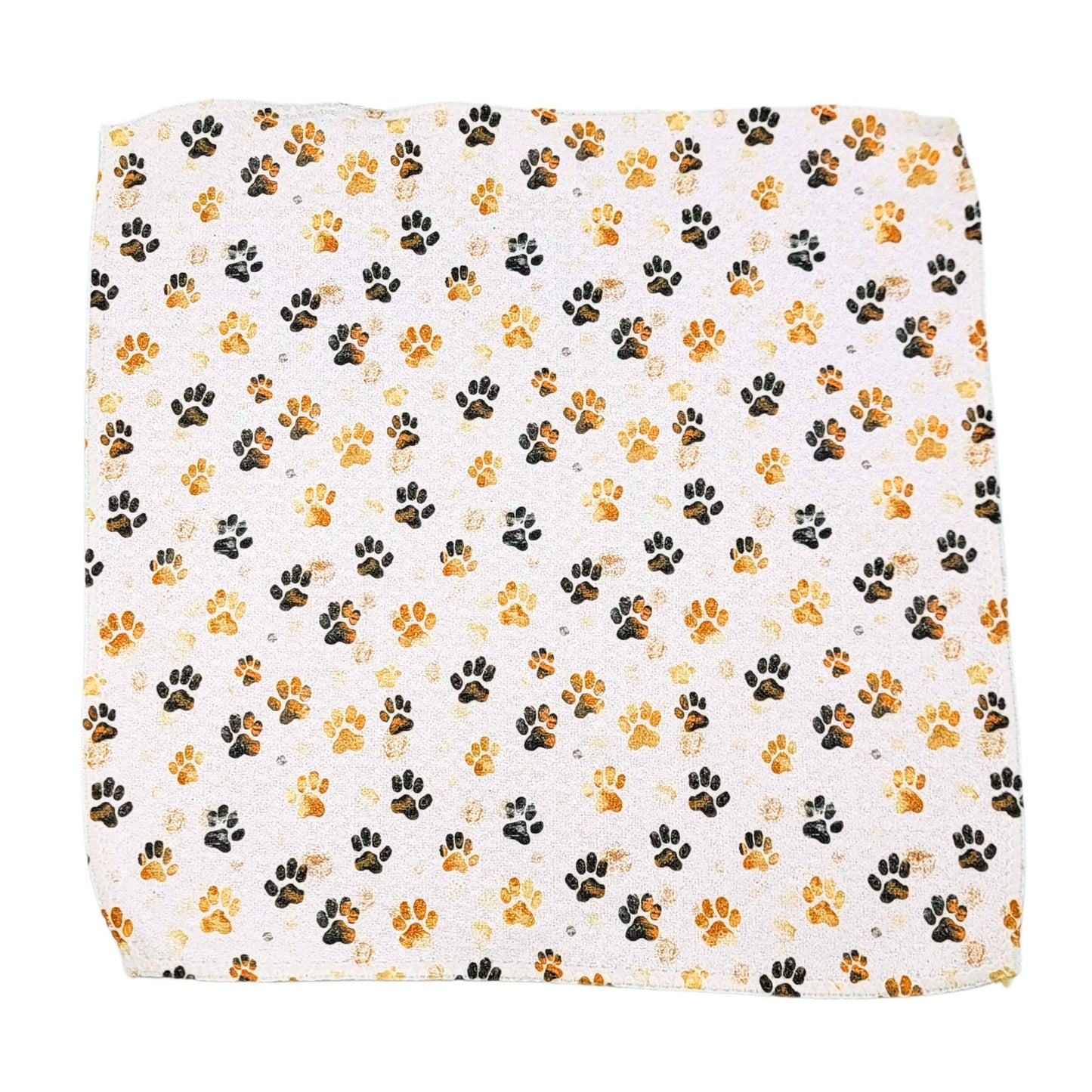 Dog Paw Prints Waffle Washcloth