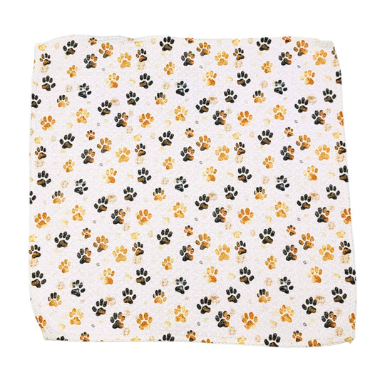 Dog Paw Prints Waffle Washcloth