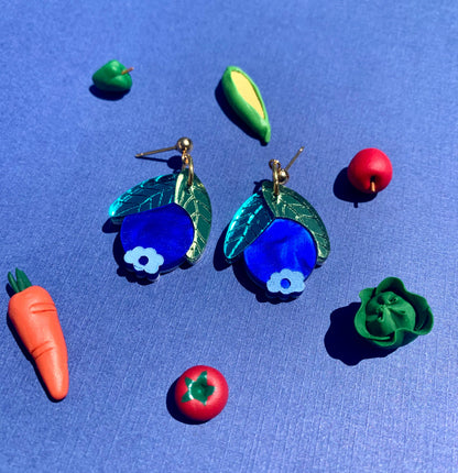 Baby Blueberry Earrings