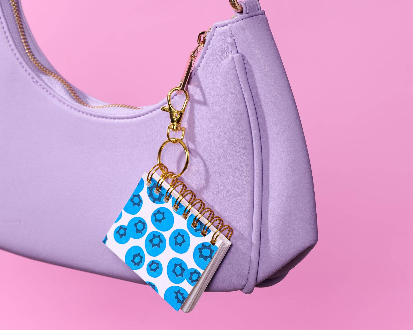 Blueberries Mini Notebook Bag Charm