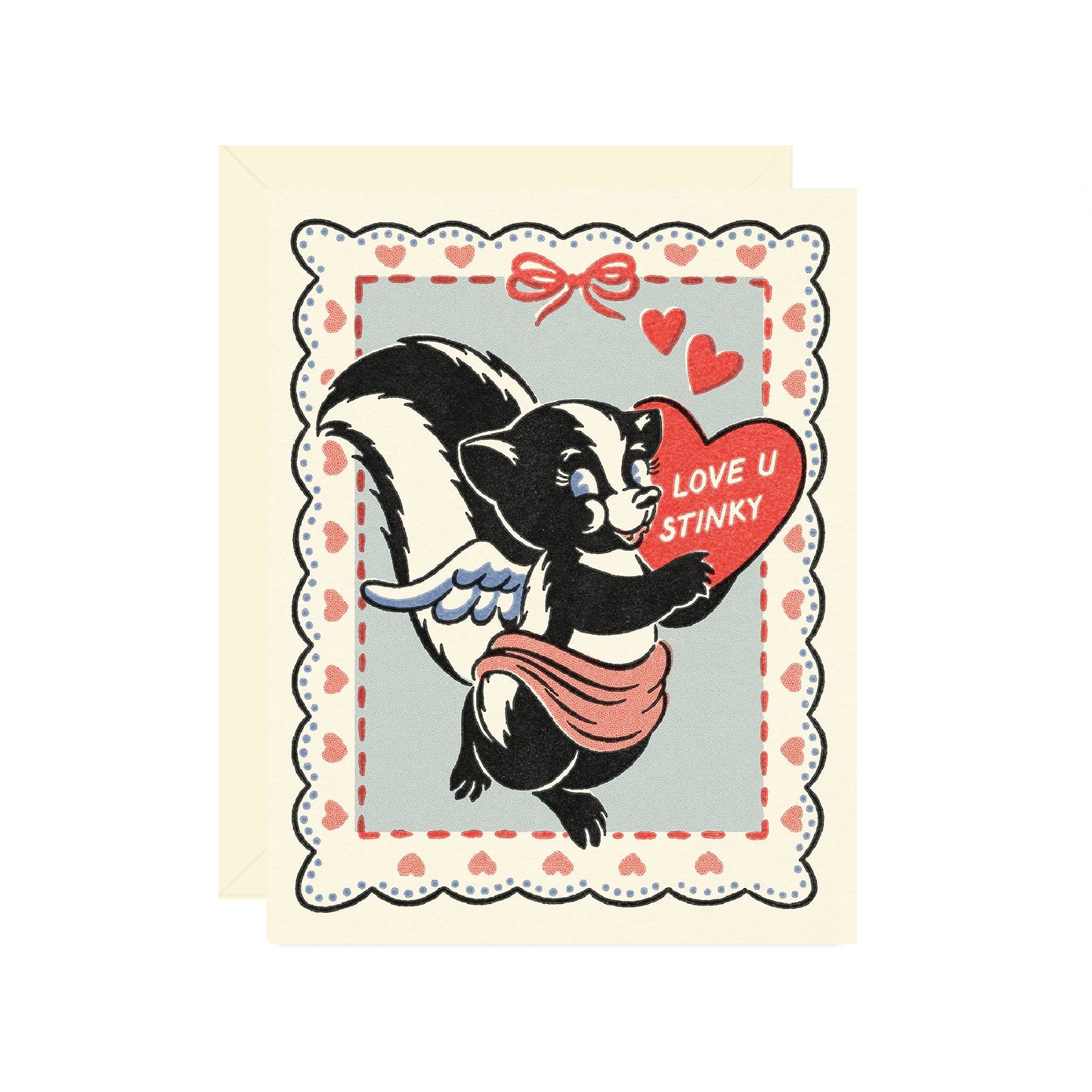 Stinky Skunk Valentine Card