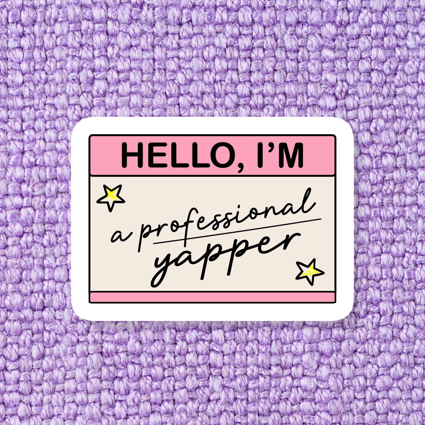 Professional Yapper Sticker