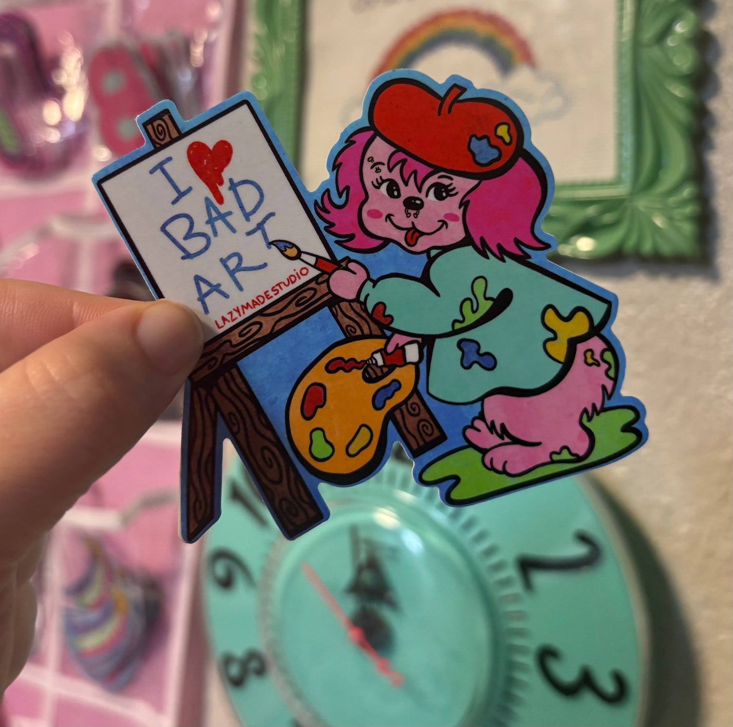 I Love Bad Art Sticker