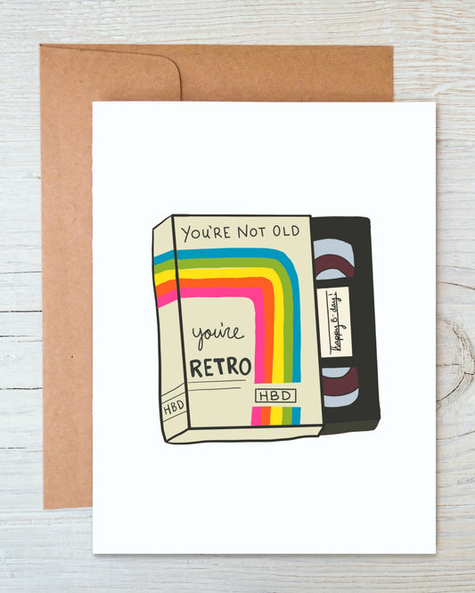 90s VHS Birthday Card