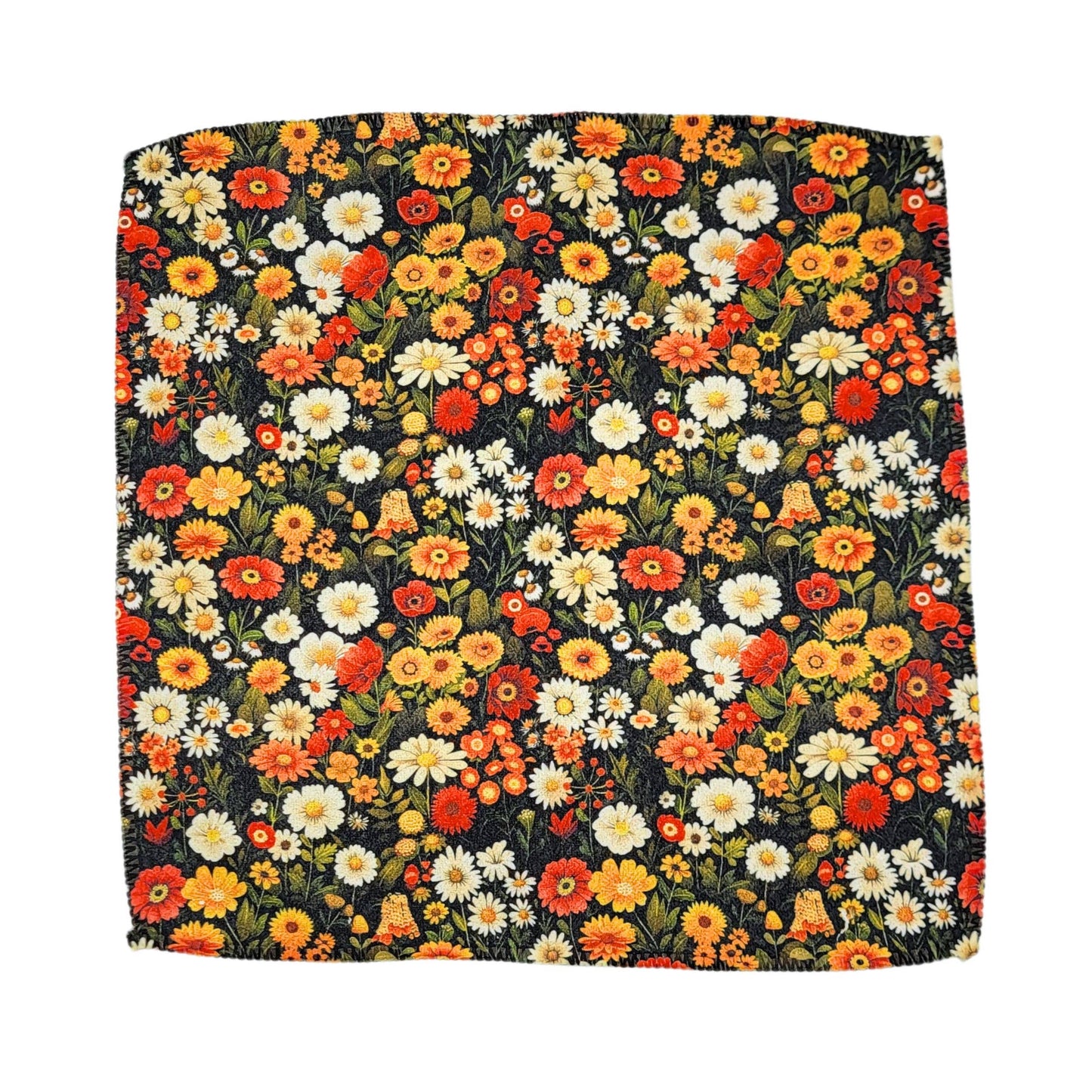Flower Blooms Waffle Washcloth