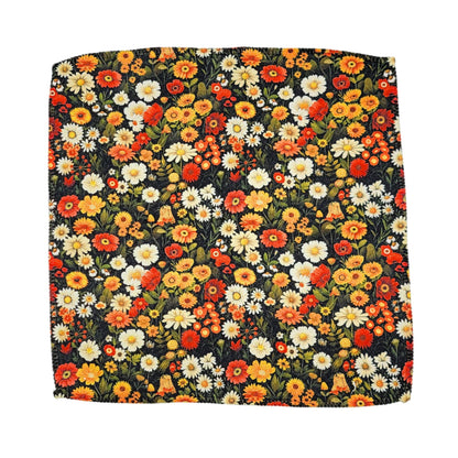 Flower Blooms Waffle Washcloth