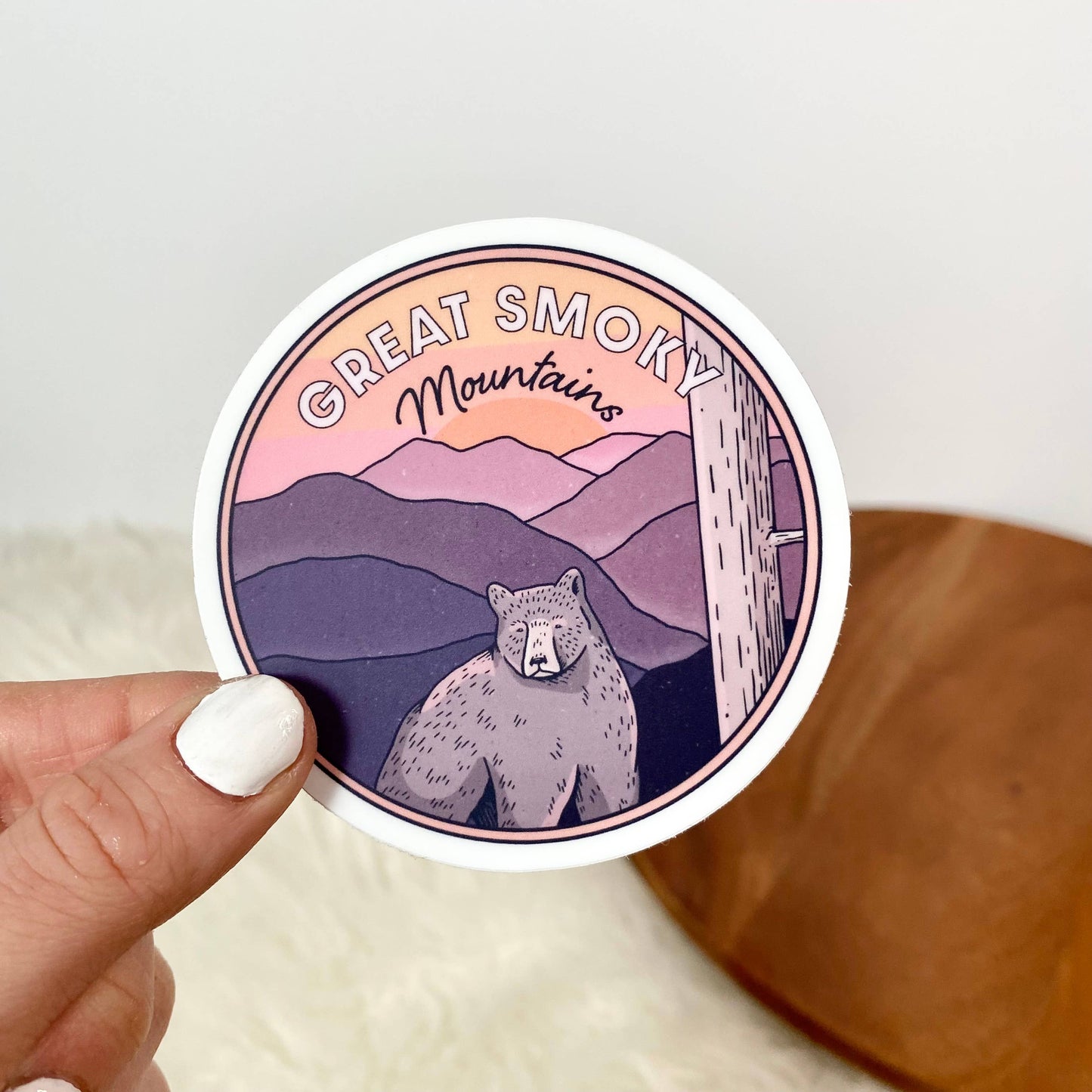 Great Smoky Mountains Bear Sticker