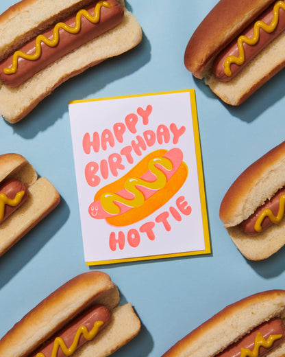 Hottie Hot Dog Birthday Card