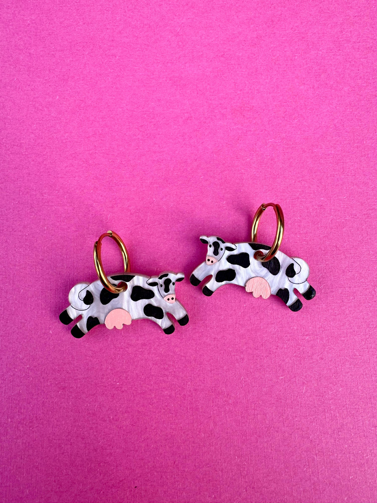 Honey Moo Moo Cow Earrings