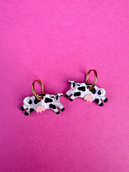 Honey Moo Moo Cow Earrings