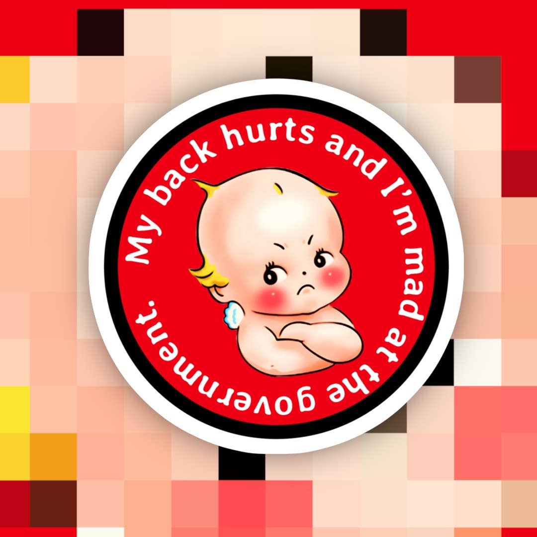 Mad at the Government Sticker