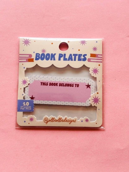 Polka Dot Book Plate Stickers