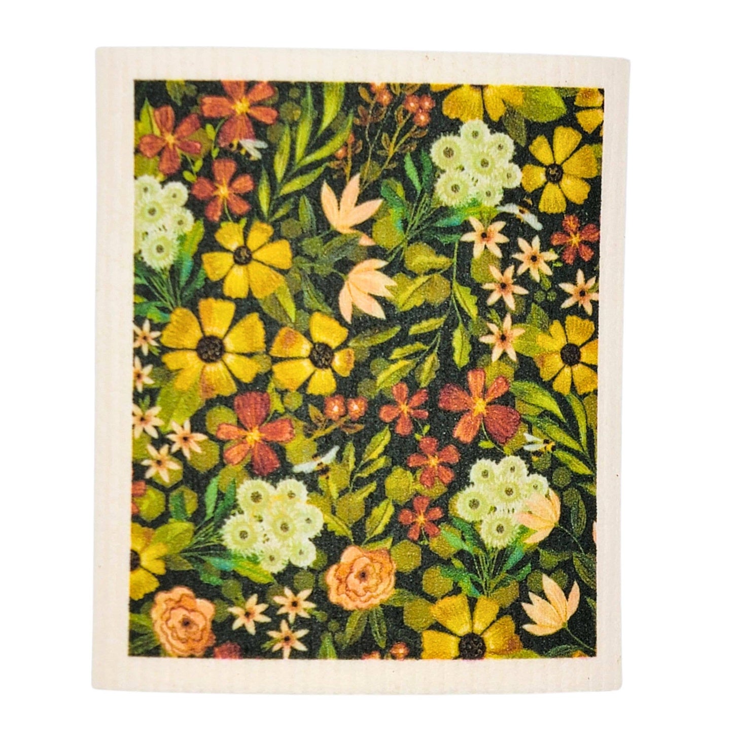 Spring Flowers Bloom Swedish Dishcloth