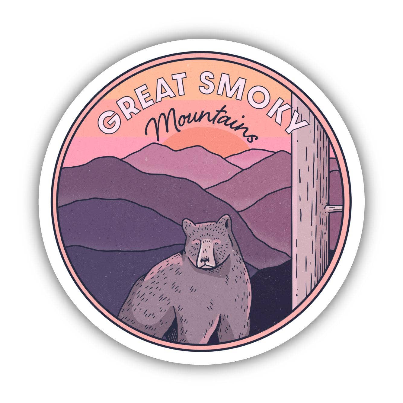 Great Smoky Mountains Bear Sticker