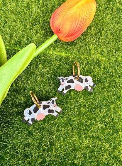 Honey Moo Moo Cow Earrings