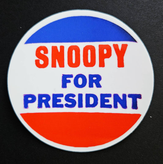 Snoopy for President Sticker