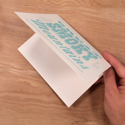 Great Smoky Mountains Letterpress Greeting Card