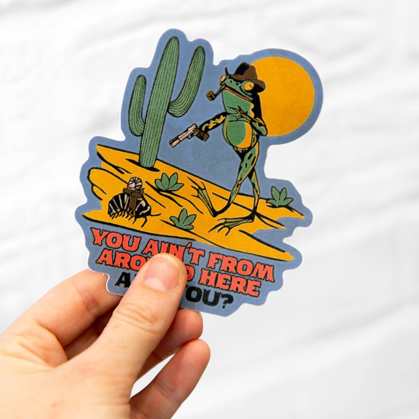 Toad Cowboy Sticker