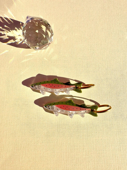 Rainbow Trout Earrings