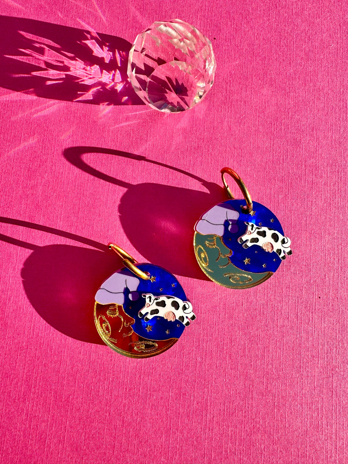 Cow Over the Moon Earrings