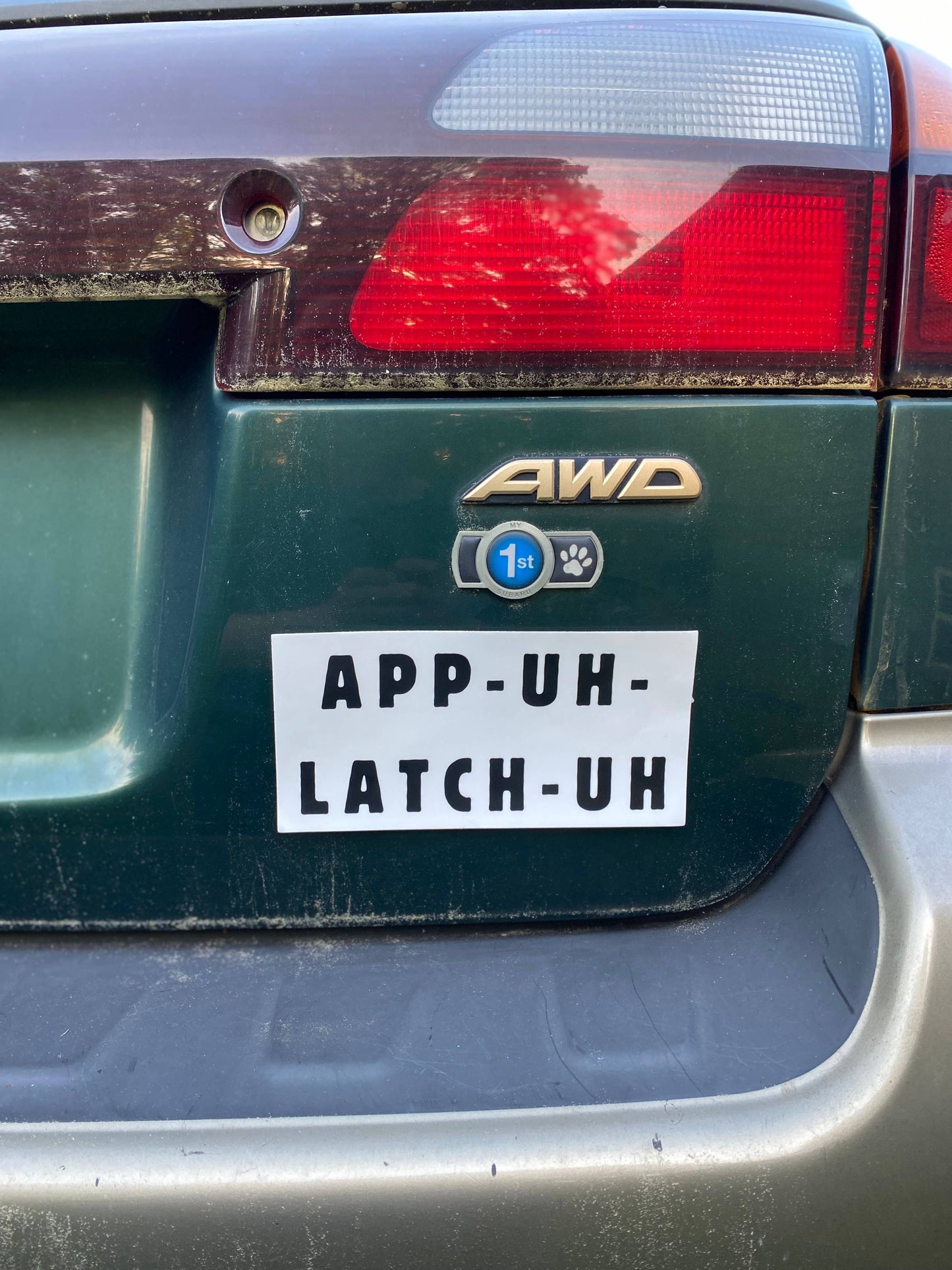 App-Uh-Latch-Uh Bumper Sticker