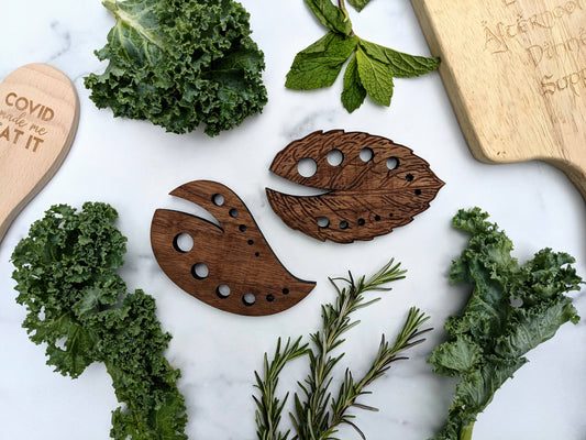 Solid-Wood Herb Stripper Tool