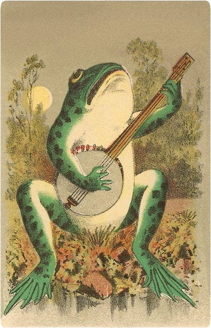 Frog Playing Banjo Magnet