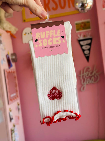 Book Lover Ruffle Socks