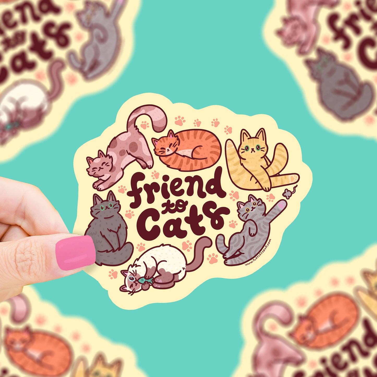 Friend to Cats Sticker