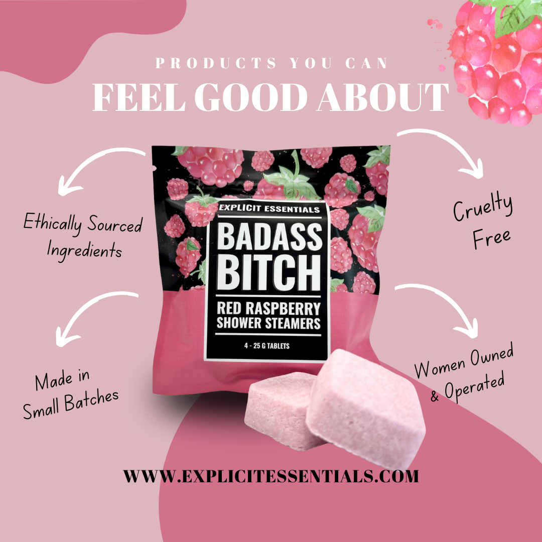 Bad Ass B Raspberry Shower Steamers
