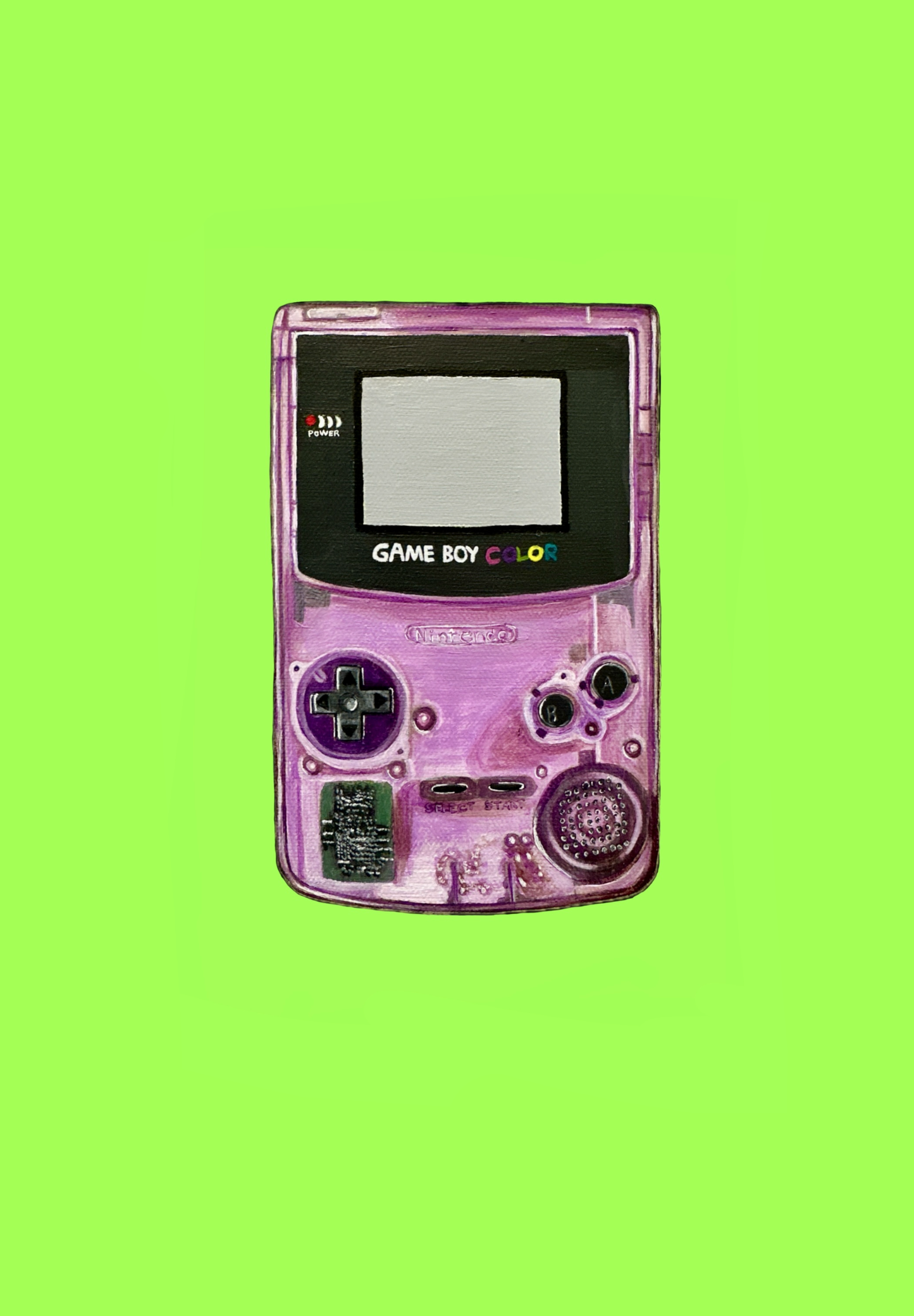 GameBoy Color 8x10 Art Print