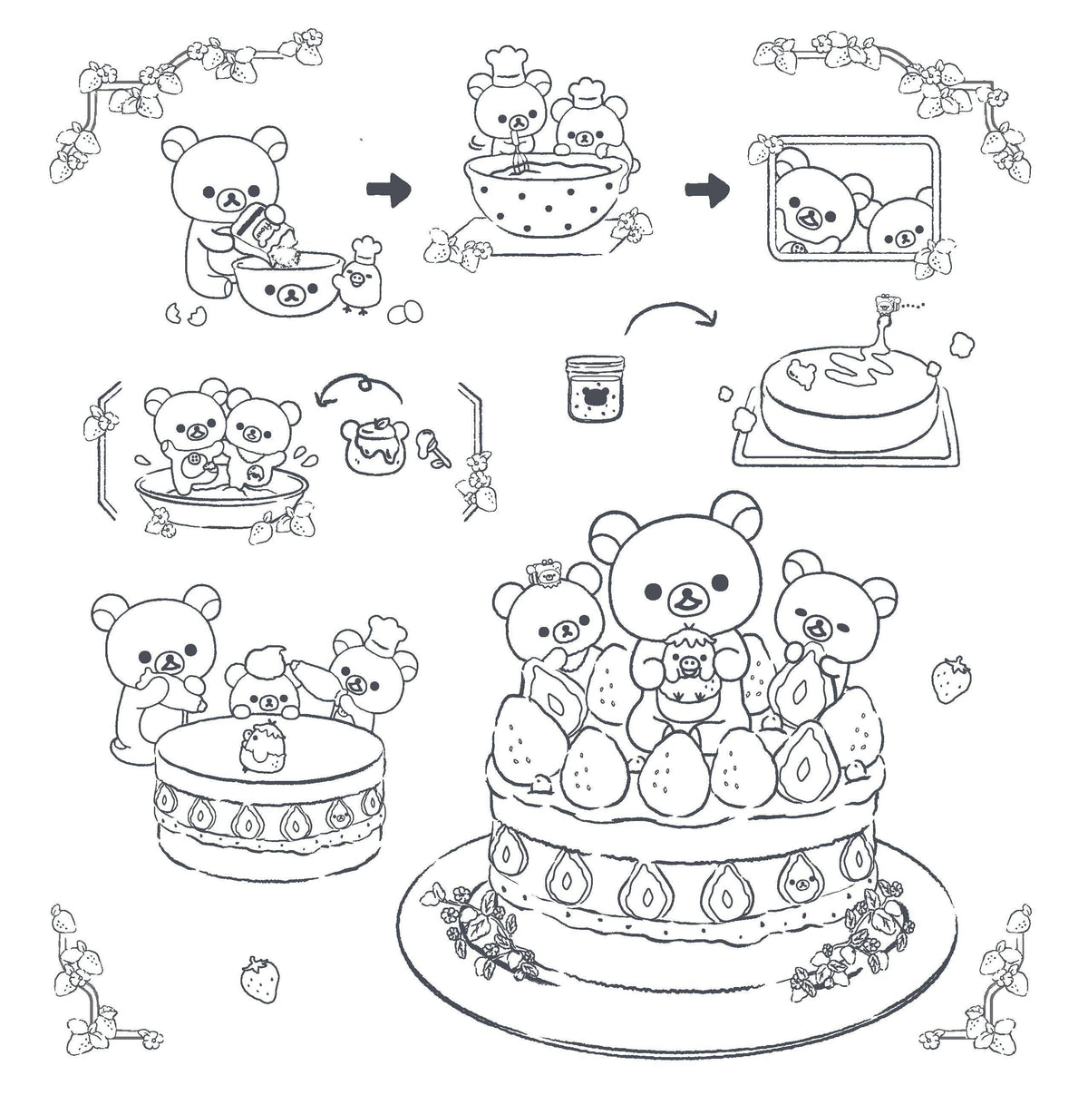 Rilakkuma Coloring Book: Sweet & Savory Treats