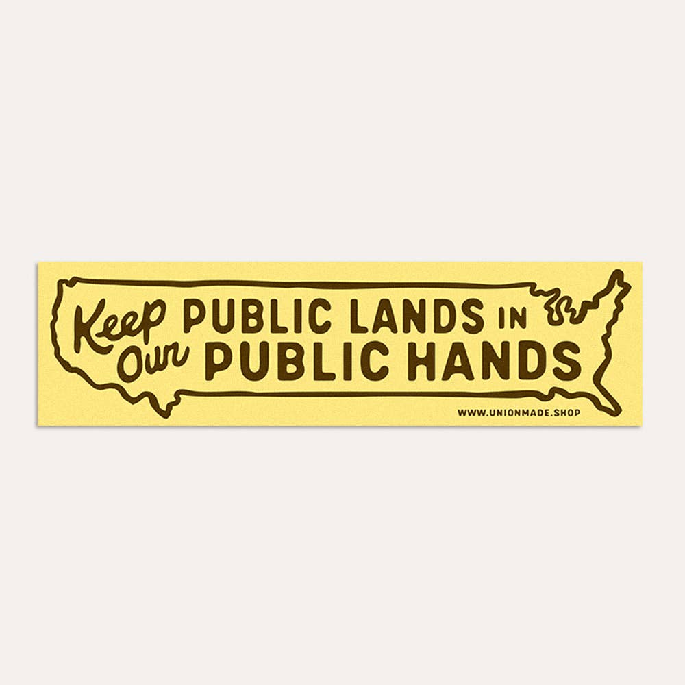 Keep Public Lands Public Bumper Sticker